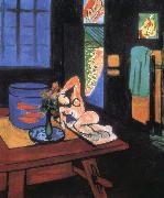 Henri Matisse Fish tank in the room oil painting